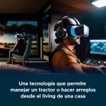 Estrenaron una tecnología que permite manejar un tractor o hacer arreglos desde el living de una casa 